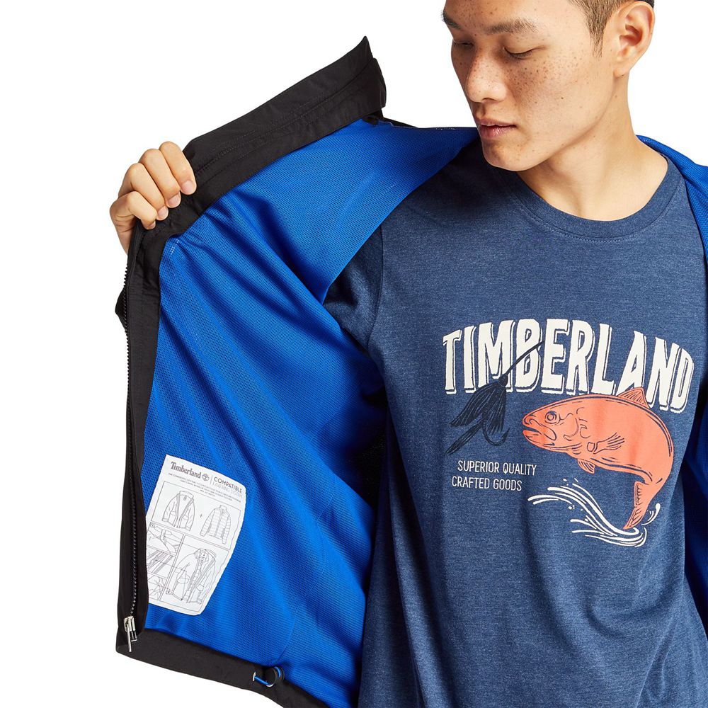 Jaqueta Masculino - Timberland Ragged Mountain Impermeavel - ERZCO0386 - Pretas